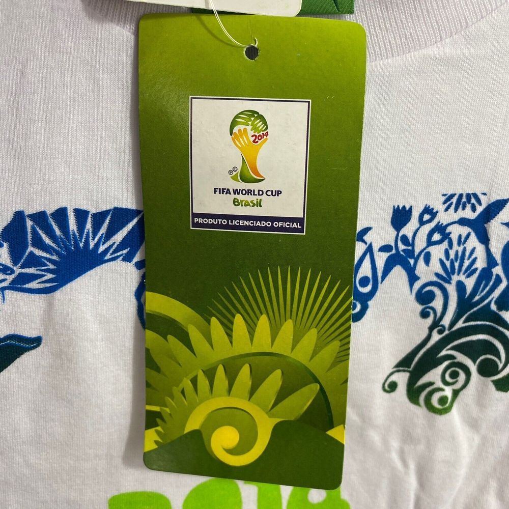2014 FIFA World Cup Shirt Men's Size M White Copa do‎ Mundo da FIFA NWT - Picture 8 of 10